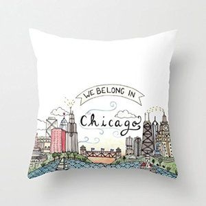 Belong in Chicago Pillowcase Pillow Case Cover Two Sides Printing 20x30 inch